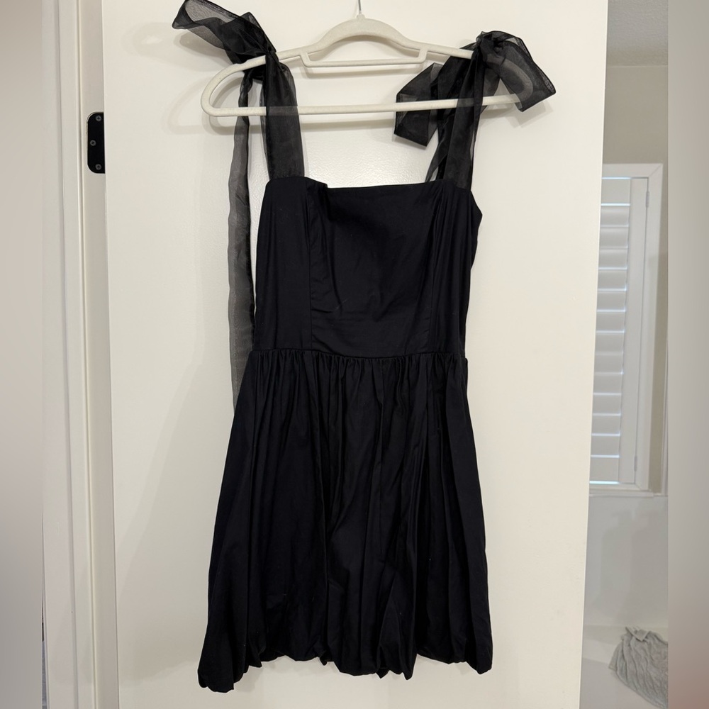 Reformation tie strap bubble dress